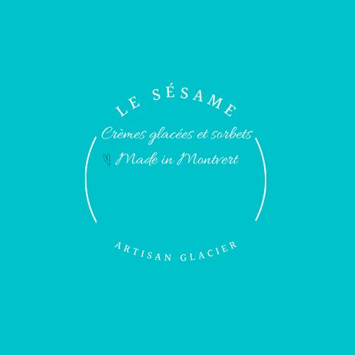 Tampon Le Sésame : crèmes glacées et sorbets, made in Montvert, artisan glacier
